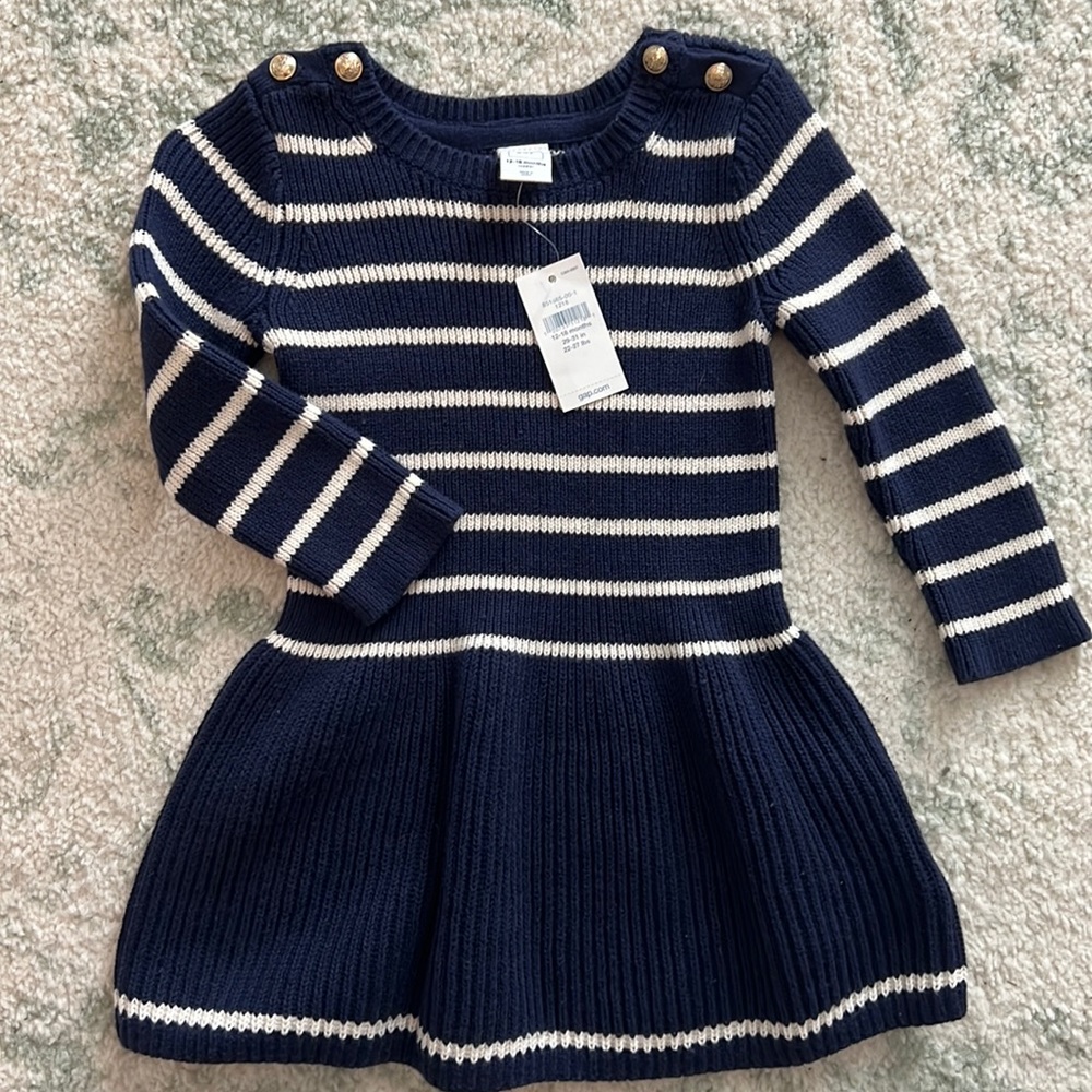 NWT Gap Striped Sweater Dress